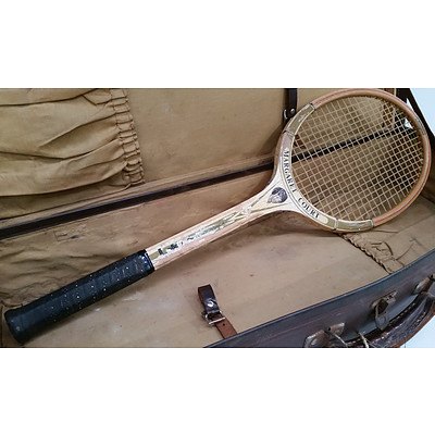 Circa 1970's Slazenger Margaret Court Tennis Racket in Vintage Drews Carry Case