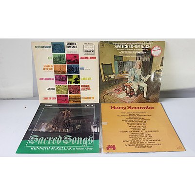 Group of Assorted Vinyl Records Including Various Rugby Song Compilations and More