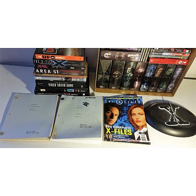 2 Box Lot of X-Files DVD, Books, and other Literature worth more than $1000.00
