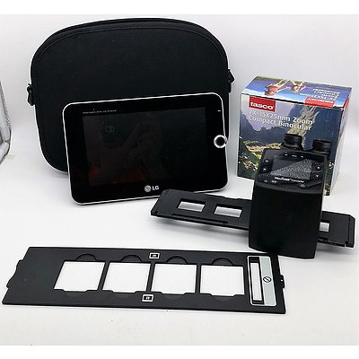 LG DVD Player, Tasco Compact Binocular and Film2USB Converter