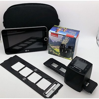 LG DVD Player, Tasco Compact Binocular and Film2USB Converter