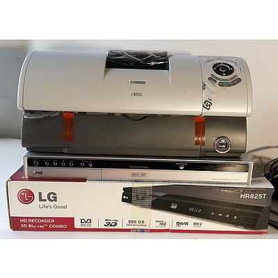 Lot of 3 Canon Scanner, Canon Printer and LG HD Recorder 3D Blu-ray Combo