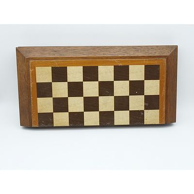 Marquetry Top Folding Chess Board