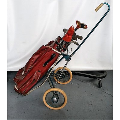 Slazenger Nicklaus Golf Master Clubs and Trolley