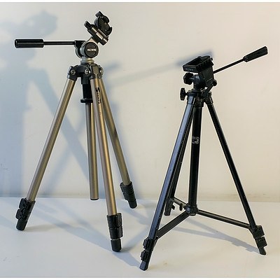 Two Camera Tripods
