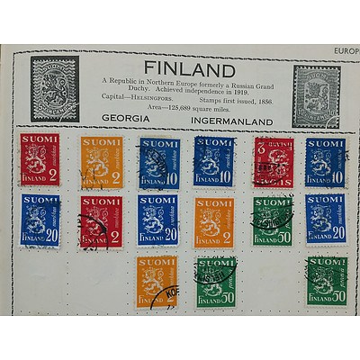 Collection of International Stamps, Booklets and Reference Guides