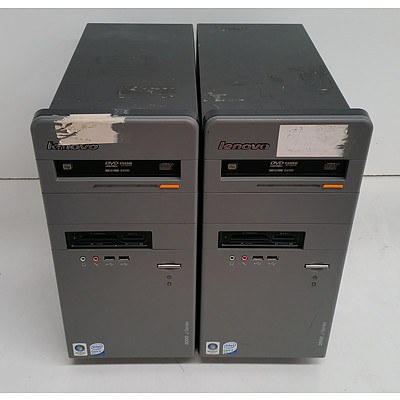 Lenovo 3000 J Series Core 2 Duo (E6300) 1.86GHz Computer - Lot of Two