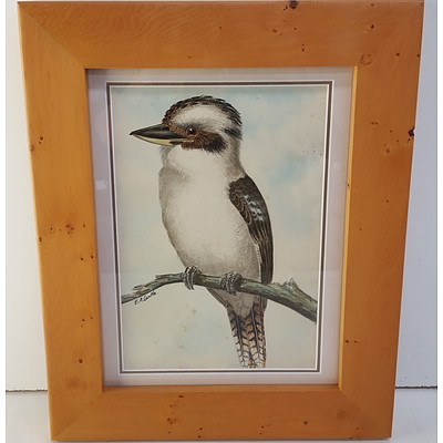  E.A. Cantle Birds Eye Watercolour, c1900s