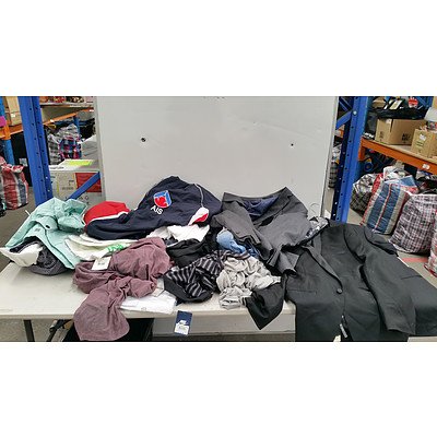 Bulk Lot of Brand New Men's Clothes - RRP $700
