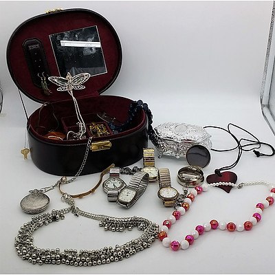Group of Wrist Watches, Pendants, Necklaces and More