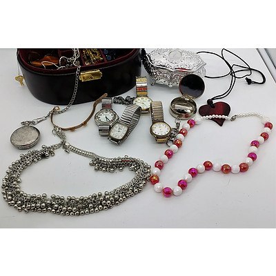 Group of Wrist Watches, Pendants, Necklaces and More