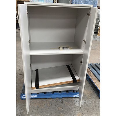 Brand New Grey Melamine Storage Cabinet