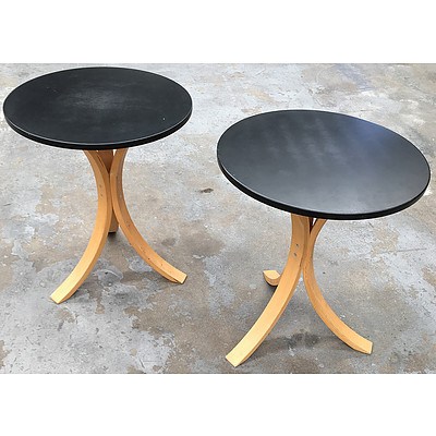 Two Small Contemporary Tables