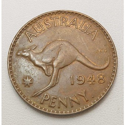 Australian George VI Penny 1948 Perth Mint
