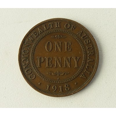 Australia George V Penny 1918