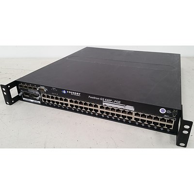Foundry Networks FastIron GS 648P - POE Managed Switch