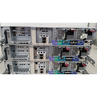 Hp DL380 G5 Dual Dual-Core Xeon 5160 3.0GHz 2 RU Servers - Lot of 3