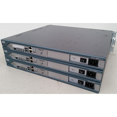 Cisco 2811 Modular Routers - Lot of 3