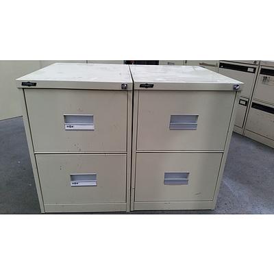 Godfrey Two Drawer Filing Cabinets - Lot of Two