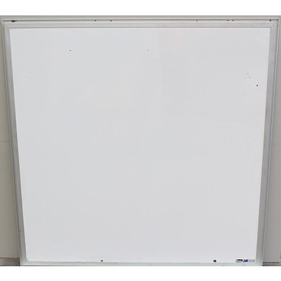 Tims Aluminium Framed Wall Mountable Whiteboards - Lot of Two
