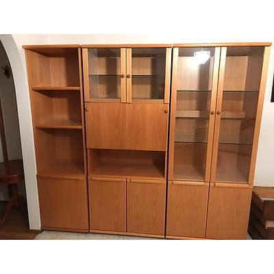 Solid Victorian Ash Chiswell Wall Unit