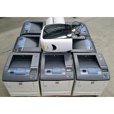 Lot of Kyocera Black & White Printers and Paper Shredders