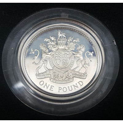 United Kingdom Sterling Silver Proof One Pound Coin