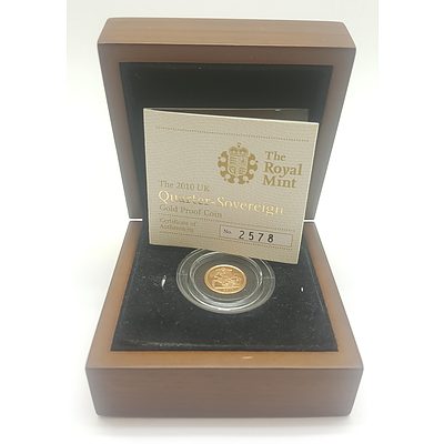 2010 Quarter Sovereign Gold Proof Coin