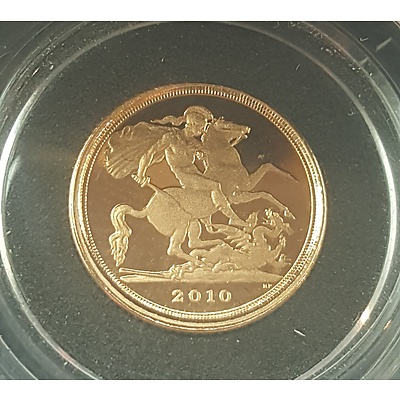 2010 Quarter Sovereign Gold Proof Coin