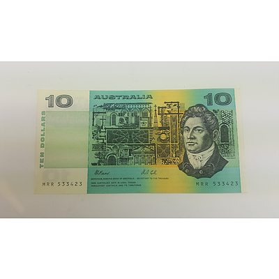 1991 Last Year of Issue and Last Serial Number $10 Note