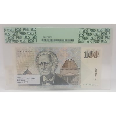 1985 Australian Grey Nurse $100 note PCGS Graded as Extremely Fine 40PPQ