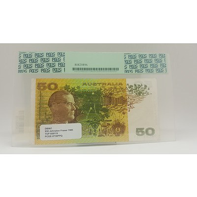 1985 Australian $50 Note PCGS Graded as Very Fine 30PPQ
