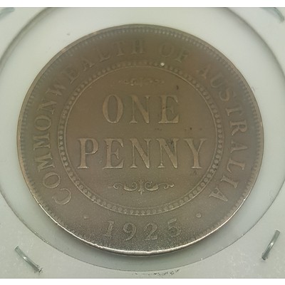 1925 Key Date Australain Penny