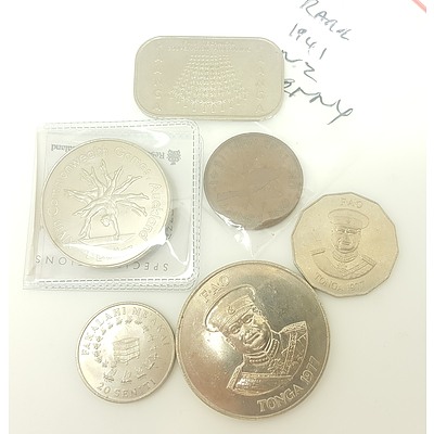 Collection of World Coins including a Rare 1941 NZ Penny