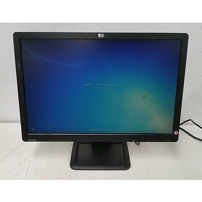 HP LE2201w 22-Inch Widescreen LCD Monitor - Lot of Four