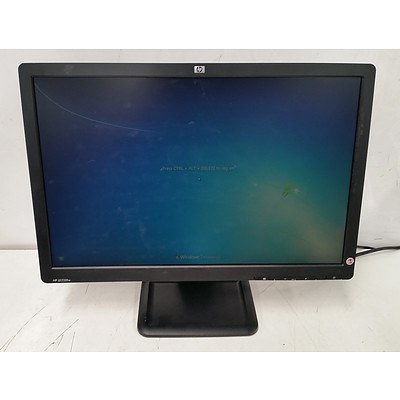 HP LE2201w 22-Inch Widescreen LCD Monitor - Lot of Four