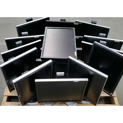 Acer & Assorted Dell LCD Monitors - Lot of 16