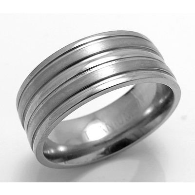 Titanium Ring Matte & Polished
