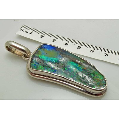 Huge Boulder Opal Pendant