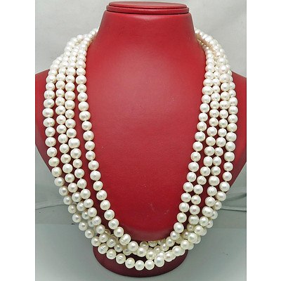XXXX Long Pearl Necklace 2.5 Metres approx