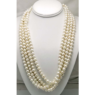 XXXX Long Pearl Necklace 2.5 Metres approx