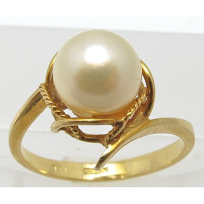 14ct Gold Pearl Ring