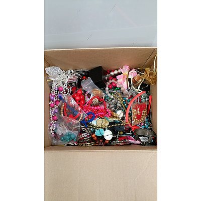 Bulk Lot of Costume Jewellery - Two Small Boxes