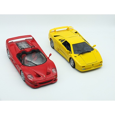 1/18 Maisto Model Lamborghini and Ferrari F50