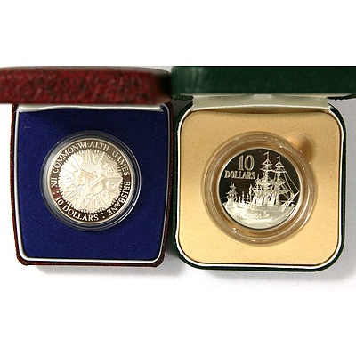 Two Australian Silver $10 Coins