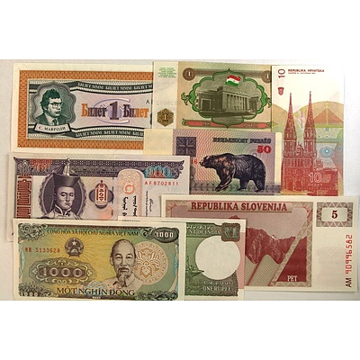 Sixty Plus World Banknotes - Mostly Uncirculated