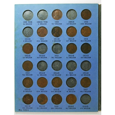United States Lincoln Head Cent set - incomplete