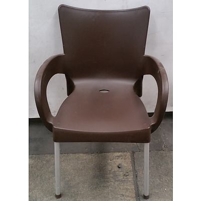 Sigtah - Chocolate Cafe Chairs - Lot of 10