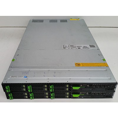 Fujitsu Primergy RX200 S6 Dual Xeon (X5650) 2.67GHz 1 RU Server - Lot of Two