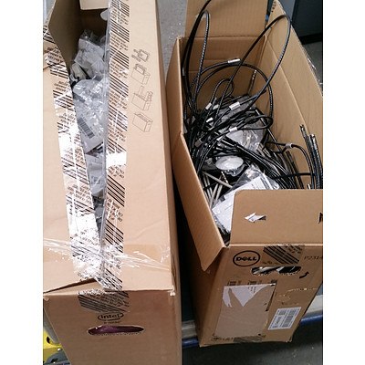 Bulk Lot of Assorted IT Accessories - Video Adapters & Locking Cables